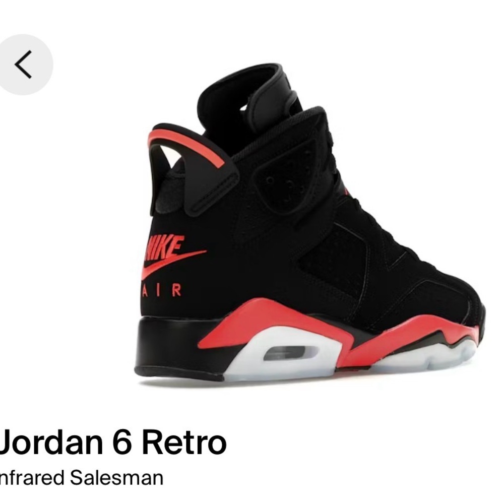Jordan 6 Retro - Black/Red Accent